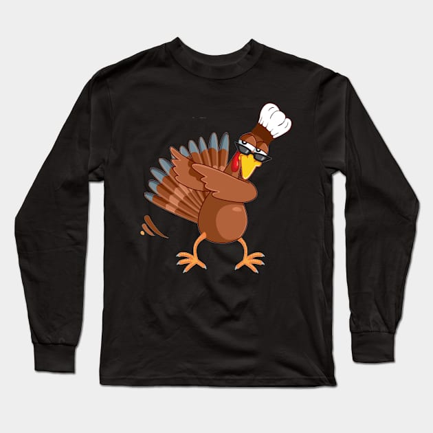 Happy Thanksgiving Turkey Day Funny Gift Long Sleeve T-Shirt by karascom